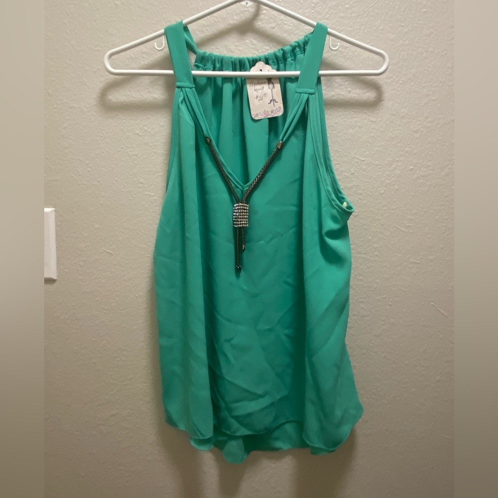 Mint Green Tank Blouse